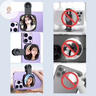 Twe Điện Thoại Thông Minh Camera Gương Phản Quang Kẹp Bộ Di Động Điện Thoại Di Động Camera Gương Kẹp Có Túi Bảo Quản Điện Thoại Phía Sau Selfie Gương VN