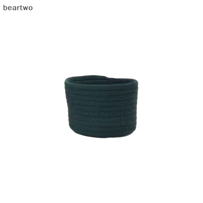 < Beartwo > Giỏ đựng đồ dệt bằng dây Cotton thủ công Máy tính để bàn Đồ lặt vặt Đồ chơi Comestics Keys Hộp đồ ăn nhẹ Đồ lặt vặt Sắp xếp Đẹp