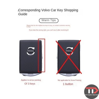 [Sẵn sàng] Vỏ chìa khóa ô tô Vỏ chìa khóa Volvo Vỏ thay thế chìa khóa ô tô Fob cho Volvo S60 S90 XC40 XC60