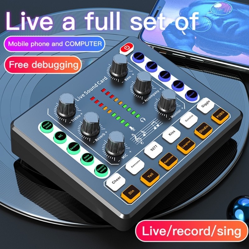 Cinna Live Card Âm Thanh Thiết Bị Podcast Micrô Máy Trộn Âm Thanh Thay Đổi Giọng Nói