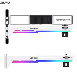 Qiuwu VGA Card Đồ Họa Hỗ Trợ Khung GPU RGB Đèn Ô Nhiễm Dạ Quang Trang Trí Đồng Hành 5V ARGB AURA SYNC.