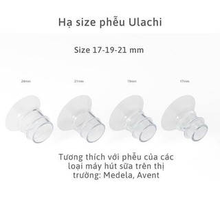 Đệm giảm/hạ size phễu máy hút sữa, cup hút sữa rảnh tay Maymom tương thích với Spectra, Medala và các máy phễu cổ dài