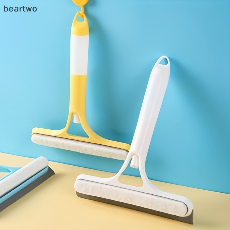 < Beartwo > Dụng cụ làm sạch kính gia dụng có thể tưới nước Gương 3 trong 1 Dụng cụ cạo kính Cửa sổ Dụng cụ cạo đẹp