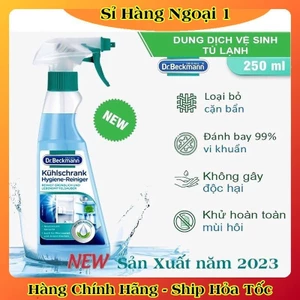 CHAI XỊT VỆ SINH,KHỬ MÙI TỦ LẠNH DR BECKMANN 250ML CỦA ĐỨC -DATE MỚI ĐỦ BILL