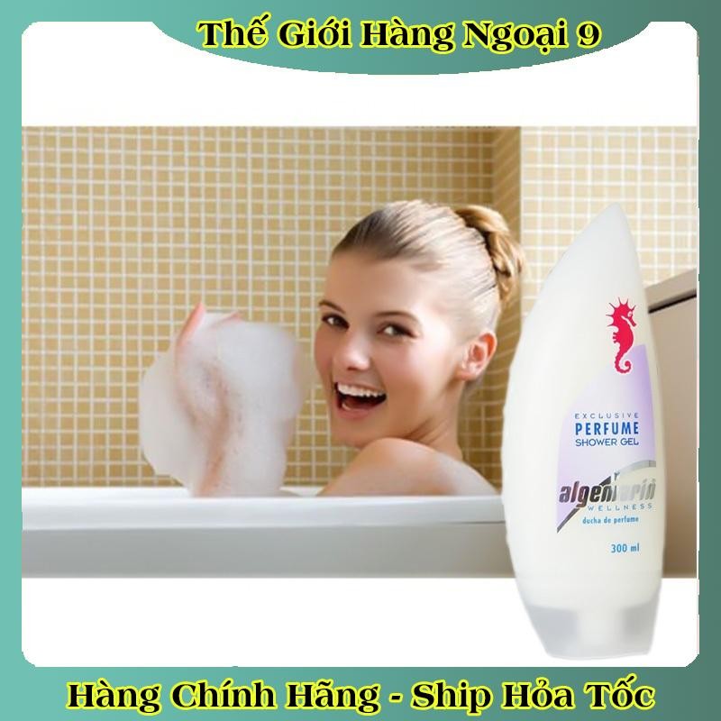 Sữa tắm cá ngựa hương nước hoa ALGEMARIN Exclusive Perfume Shower Gel chai nhọn/vuông 300/600ml của Đức