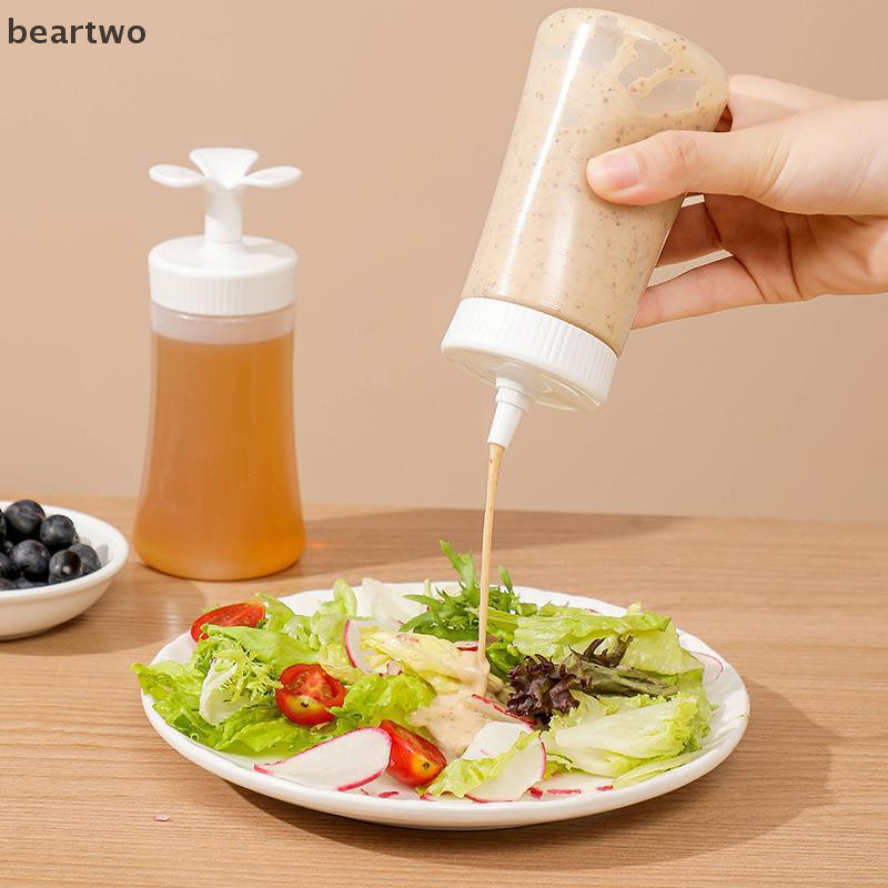 < Beartwo > Chai ép gia vị 210 / 350ml Mật ong đảo ngược / sốt cà chua / mứt / Hộp đựng Salad Hộp đựng đồ Hộp cơm trưa Lọ có thể bóp được Đẹp