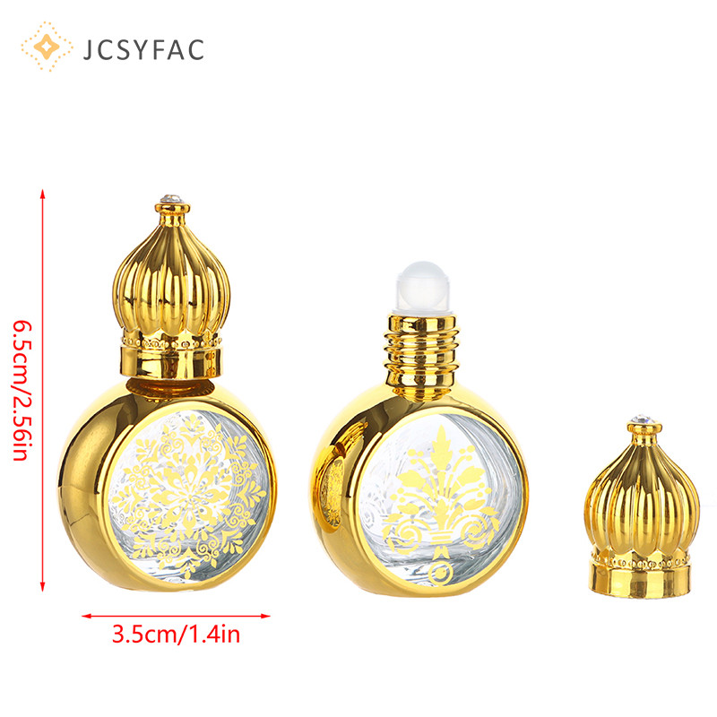 Bình lăn cầm tay JCSYFAC 10ml Chai hình vương miện vàng Mới