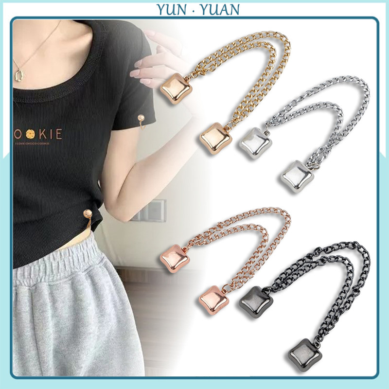 [Yunyuan] Khóa từ tính vuông, Không may, Khóa khăn trùm đầu Hồi giáo, Khăn lụa, Khóa từ tính mạnh, Kẹp cố định, Gần miệng
