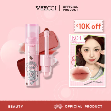 ￼VECCCI Son môi bùn đám mây mờ son kem lì màu nhung không dễ bị lem son kem/son/kem lì/ink/tint/tint bóng/chì kẻ viền môi