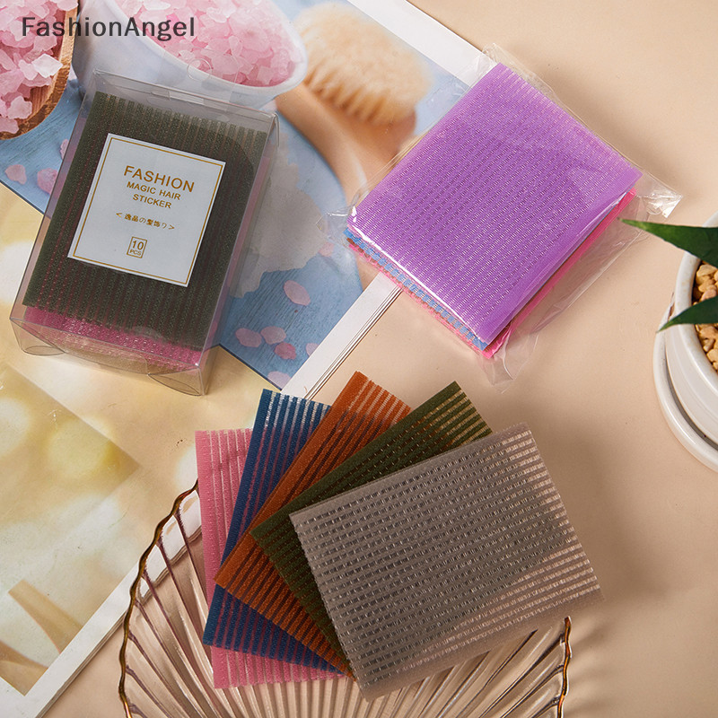 FashionAngel 10 Cái Tiểu Thuyết Phía Trước Tóc Viền Thời Trang Ổn Định Trang Điểm Miếng Dán Miếng Dán Miếng Dán Pastel Clip Nổ Băng Viền Bé Gái Quà Tặng TH