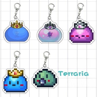 Tyrania Terraria Slime mặt dây chuyền hai mặt acrylic móc khóa quà tặng