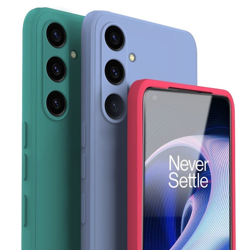 Ốp Điện Thoại TPU Mềm Cho Samsung Galaxy A06 A16 M35 M15 S24 FE A05 A15 A05S A25 A55 5G Vỏ Vuông Mỏng Chống Rơi Chống Sốc Mờ Đơn Giản Dễ Thương Ốp Lưng