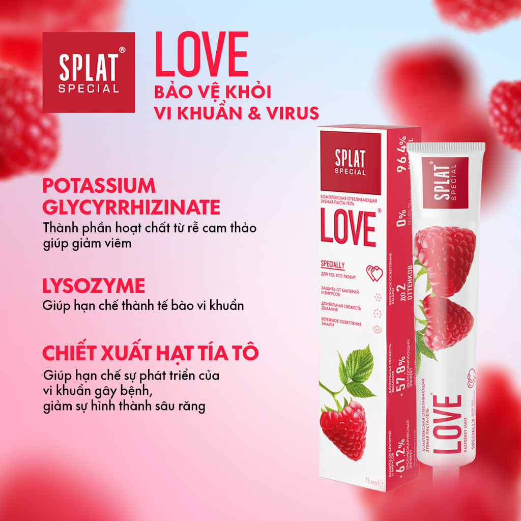 Mô tả Kem Đánh Răng Cho Hơi Thở Thơm Mát SPLAT Special series Dạng Gel Làm Sạch Mảng Bám 75ml - 8