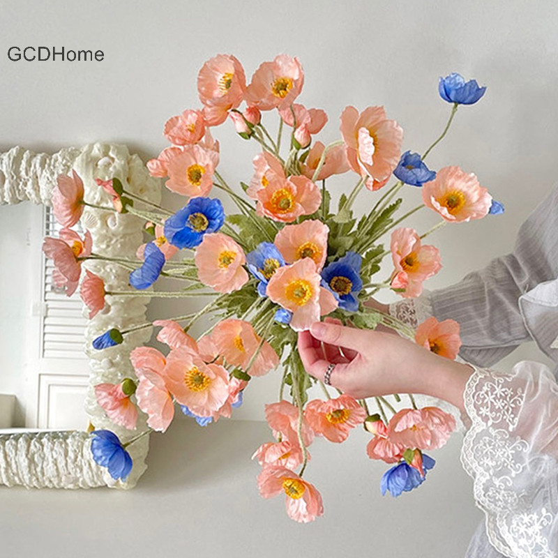 Gcdhome 1 Bó Hoa 4 Lụa Nhân Tạo Giả Ngô Cưới Hoa Hoa Trang Trí Tiệc Sân Vườn Nhà
﻿ Nóng bỏng