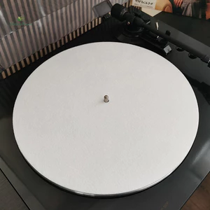 1 Thảm Trượt Cảm Thấy Bàn Xoay Đĩa Thảm Cho LP Ghi Âm Thay Thế Âm Thanh DIY Phụ Kiện Audiophile Dày Bàn Xoay Thảm mới