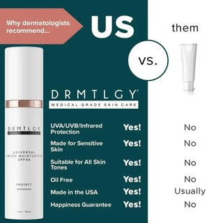 DRMTLGY Anti-Aging Tinted Moisturizer SPF-46 Universal丨Face Sunscreen 50ml