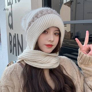 Julyhot Dệt Kim Mùa Đông Skullies Mũ Khăn Bộ Chống Lạnh Bảo Vệ Tai Khăn Ấm Áp Bé Gái Beanies Đi Xe Đạp Chống Gió Nữ Mũ Ngoài Trời Massivedeals