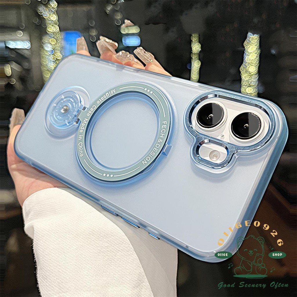 【 Ốp lưng iphone16 】 Giá đỡ xoay ống kính kim loại Vỏ điện thoại iphone16 Pro Max 15 14 13 12 11 cho vỏ iPhone Vỏ mềm silicon TPU + PC chống sốc