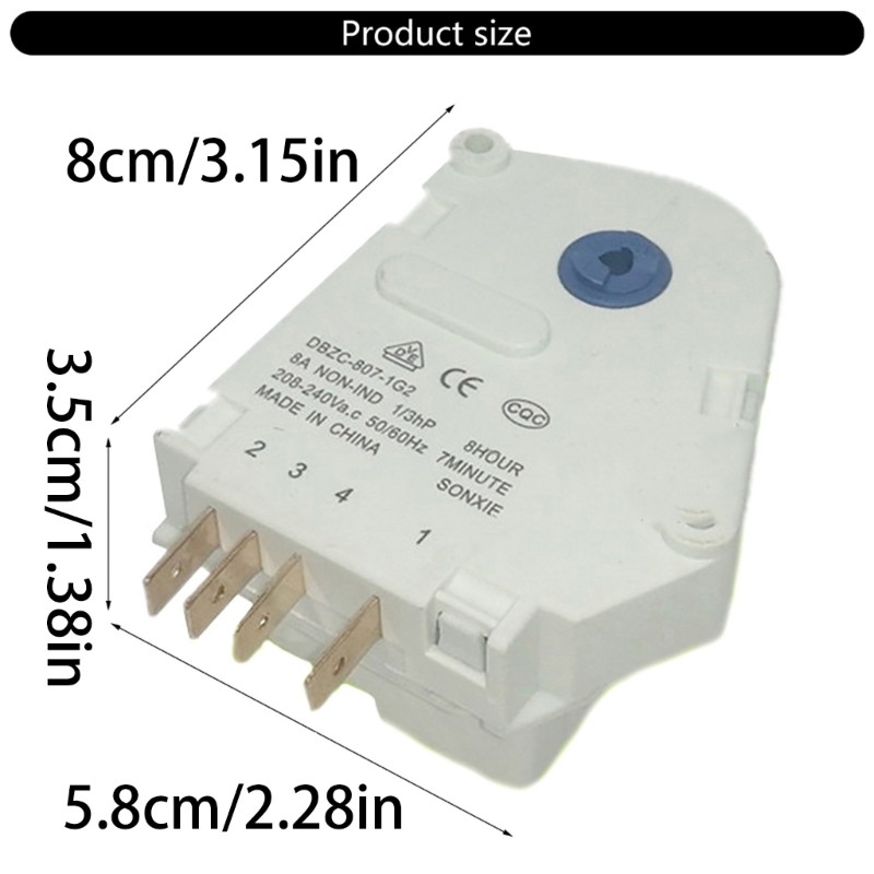 Hẹn giờ tủ lạnh thông minh GODD Điều chỉnh chu kỳ rã đông tự động DBZC-807-0G2