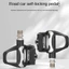 Bàn đạp khóa xe đạp CHEESELY, Bàn đạp xe đạp đường trường hệ thống SPD SL Nylon, MEROCA R26 với tấm khóa Bàn đạp không kẹp Phụ kiện xe đạp