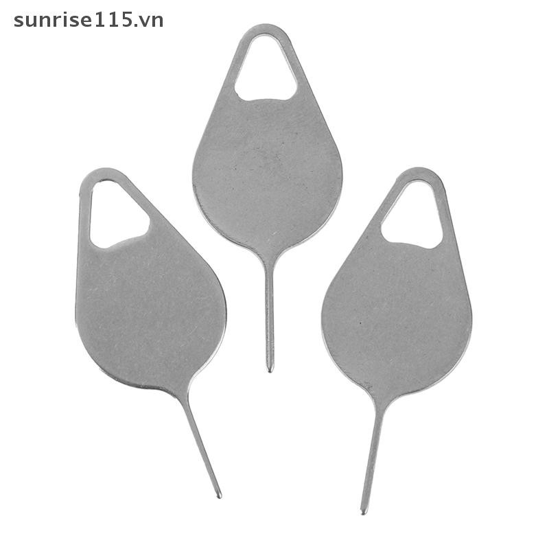 Srvn 3 Cái / bộ Khay Đựng Thẻ Sim Loại Bỏ Eject Pin Dụng Cụ Chìa Khóa Không Gỉ Cho Điện Thoại.