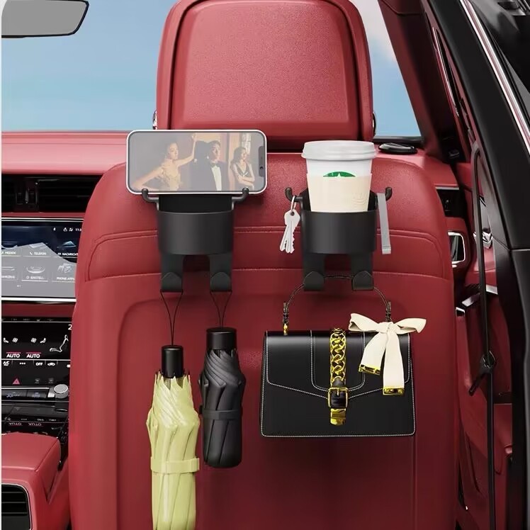 2 Chiếc Móc Xe Ô Tô Cốc Nước Giá Đỡ Ghế Lưng Tựa Đầu Móc Giá Đỡ Điện Thoại Ô Tô Cho Túi Xách Đa Năng Lưu Trữ Móc Treo Cốc Lưu Trữ Móc