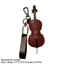 Móc khóa nhạc cụ SMILE, Móc khóa Violin & Cello sáng tạo bền bỉ, Mặt dây chuyền túi thủ công bằng da PU dành cho bạn bè cổ điển nhỏ