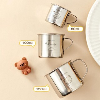 [Giao hàng từ Việt Nam] Cốc sữa trà NOOKSTORY, có tay cầm Cốc nước trẻ em bằng thép không gỉ 304, Cốc sữa trẻ em dã ngoại ngoài trời chống rơi