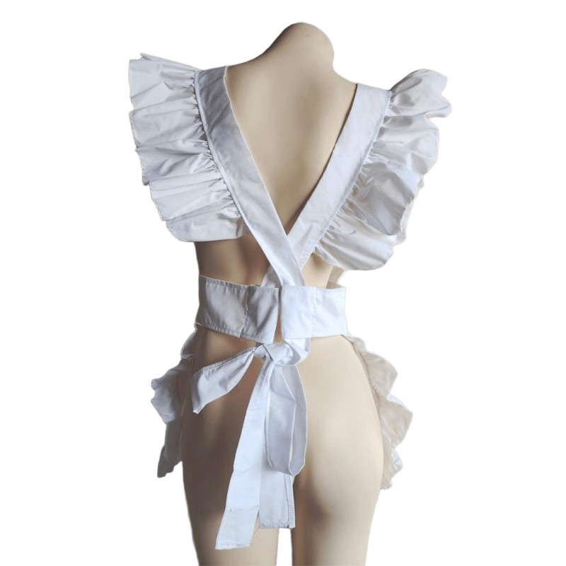 Kikin Người Giúp Việc Cosplay Tạp Dề Người Giúp Việc Trang Phục Hóa Trang Nửa Tạp Dề Bồi Bàn Người Hầu Trang Phục Tạp Dề Bé Gái Cosplay Eo