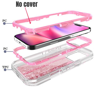 8 Màu Mới 3 Trong 1 Bảo Vệ Nhiệm Vụ Chống Sốc Giáp Ốp Lưng Điện Thoại IPhone 16 15 14 13 12 Pro Max Promax 16 Plus Bao Trong Suốt Lấp Lánh Quicksand Vỏ Điện Thoại PC TPU