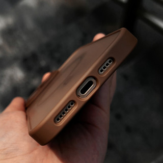 Lunar Desert Màu Titan 16 Pro Max Matte Từ Tính Ốp điện thoại Tương Thích Cho iPhone 11 12 13 14 15 16 Pro Max 14Plus 15Plus 16Plus 11Pro Có Phim Máy Ảnh Mặt Sau Cứng