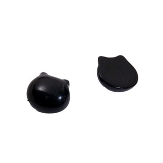 Phong cách Hàn Quốc, đầu mèo nhựa, miếng dán nhựa màu đồng nhất, phụ kiện DIY, bông tai, phụ kiện tóc, đồ đội đầu, vật liệu ốp điện thoại bán buôn