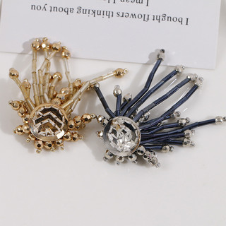 Phong cách sang trọng, thiết kế thích hợp, cảm giác cao cấp, Bông Tai Chùm hoa dài đan tay, trâm cài đầu, phụ kiện trang sức DIY