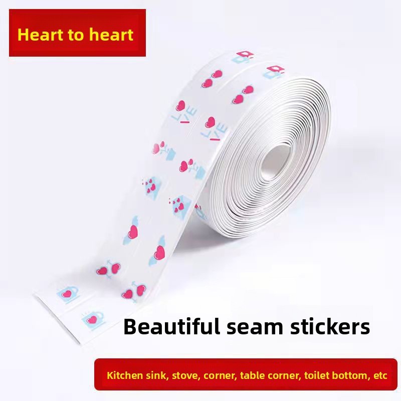 Nhà Bếp Tự Dính Đẹp Đường May Miếng Dán Chống Thấm Nước Nhà Bếp Phòng Tắm Bồn Rửa Cạnh Niêm Phong Chống Ẩm Niêm Phong Băng Vệ Sinh Nhà Vệ Sinh