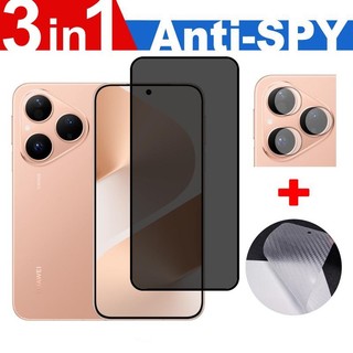 Dành Cho Huawei Pura 80 5G Kính Cường Lực Chống Gián Điệp Cho Huawei Pura 80 70 Pro Plus Ultra 5G Privacy HD Bảo Vệ Màn Hình Bảo Vệ Toàn Diện 3 Trong 1 Có Bảo Vệ Ống Kính + Phim Mặt Sau