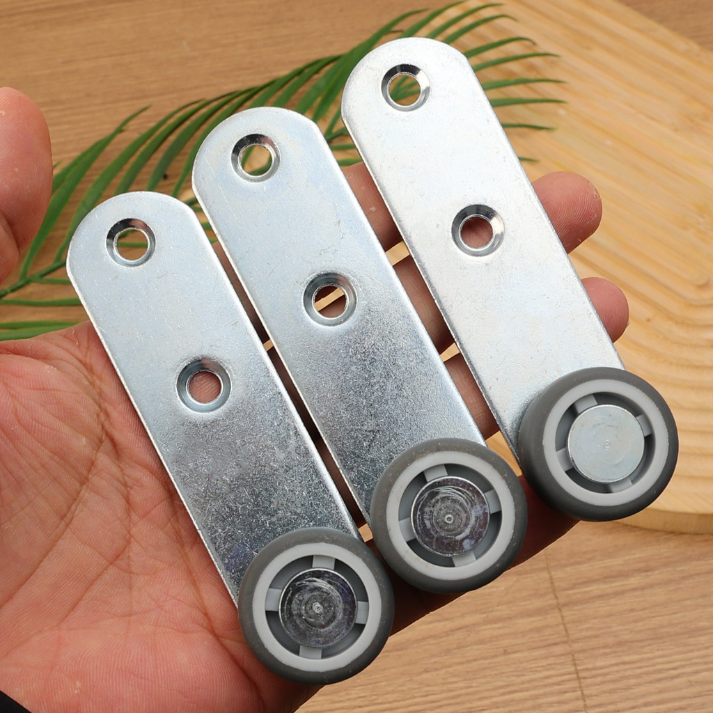 Bánh xe gắn bên hạng nặng Cao su TPE im lặng 32mm, Bánh xe nội thất chống gỉ cho tủ / xe đẩy / ngăn kéo, 1 / 2 / 4 Bộ bánh xe xoay