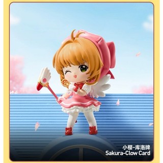 Thẻ ma thuật Cô gái Sakura Dòng thẻ trong suốt Hộp mù Đồ chơi thủ công Đồ trang trí