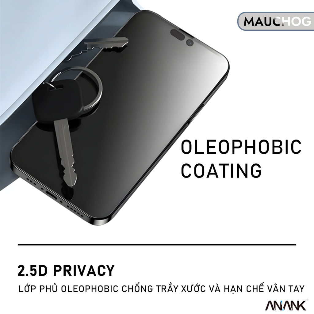 Kính Cường Lực Chống Nhìn Trộm Anank Cao Cấp Cho Điện Thoại iPhone 17 Pro Max 16 15 14 13 12