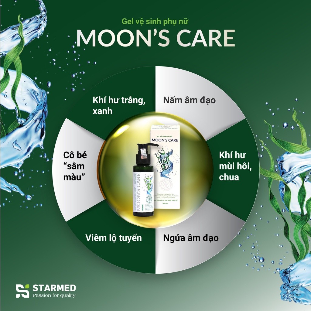 Dung dịch vệ sinh Moon's Care chiết xuất thiên nhiên ngăn ngừa viêm nấm ngứa cho phụ nữ sau sinh hoặc sau kỳ kinh nguyệt
