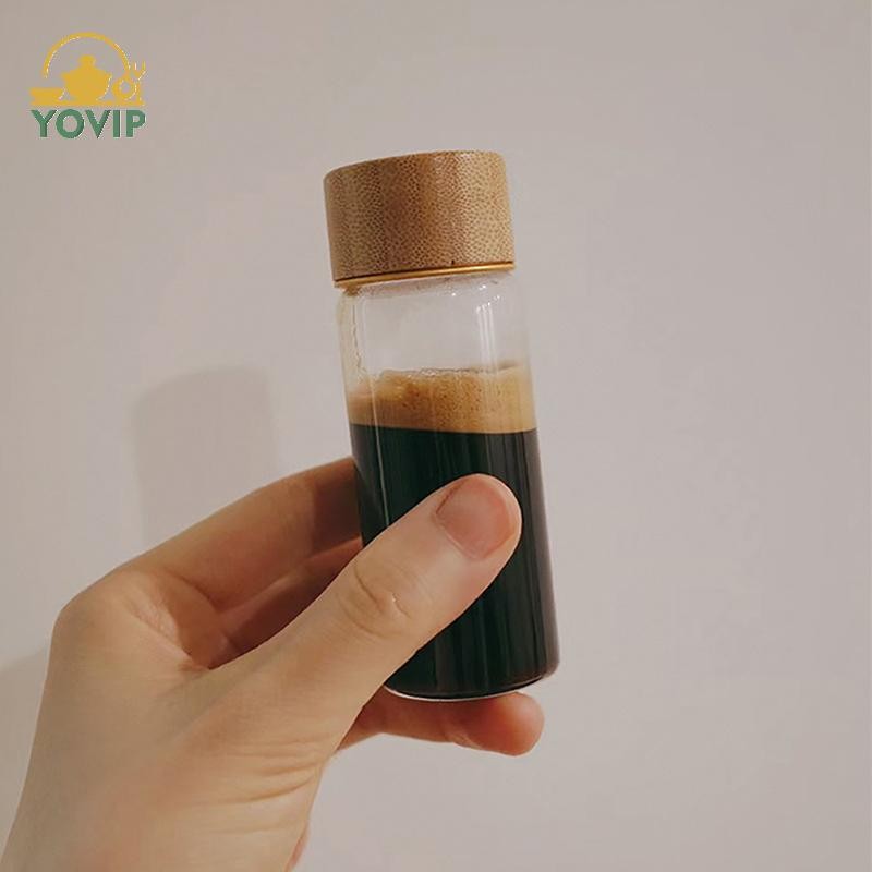 YOVIP 20 / 25 / 30ml Chai Thủy Tinh Cho Cà Phê Cô Đặc Nước Sữa Chống Rò Rỉ Chai Có Nắp Lọ Di Động Trống VN