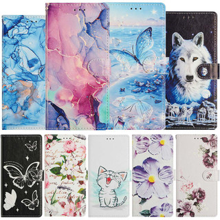 Ốp Lật Từ Tính Cho iPhone 17 Pro Max 16E 16 Plus 15 Màu Tranh Da Ví Bảo Vệ Fundas