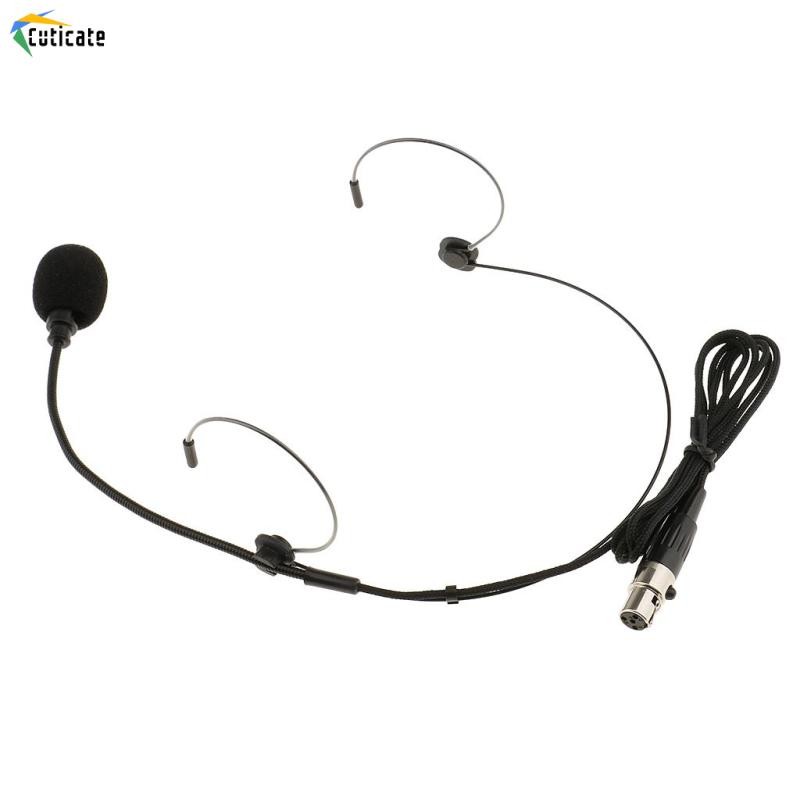Tai nghe móc tai chuyên nghiệp / Micrô đeo đầu 3Pin Màu da 3,5mm