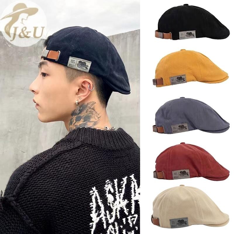 Mũ Beret và Beanie Vintage từ vải lanh, phong cách hip-hop thời trang dành cho cả nam và nữ