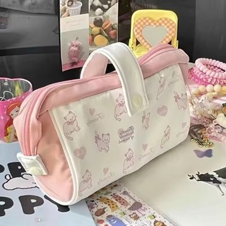 Ngọt Ngào Hoạt Hình Bút Chì Cô Gái Kawaii Động Vật Mèo Con Cún Con Văn Phòng Phẩm Tổ Chức Dung Tích Lớn Túi Đựng Bút Đồ Dùng Học Tập