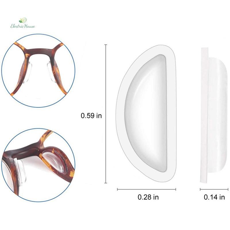 4 cặp miếng đệm mũi silicone chống trơn trượt, mỏng nhẹ - Nhà Điện mới