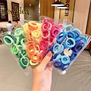 Scrunchie Cao Su Co Giãn 50 Chiếc Bộ, Màu Sắc Thú Vị, Phù Hợp cho Bé Gái và Nữ