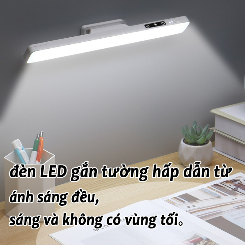 Đèn LED Gắn Tường , Đèn Học Bảo Vệ Mắt Chỉnh Linh Hoạt Tích điện , Có Thể điều Chỉnh Và Xoay.
