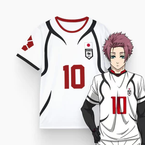 Blue LOCK SAE Cosplay áo vải Full Graphic mùa hè Áo thun ngắn tay Anime