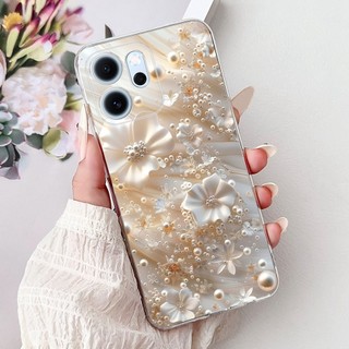 Dành Cho OPPO Reno14 F CPH2743 2025 Mới Thanh Lịch Họa Tiết Mèo Họa Tiết Hoa Reno 14F 5G Ốp Điện Thoại TPU Silicon Mềm