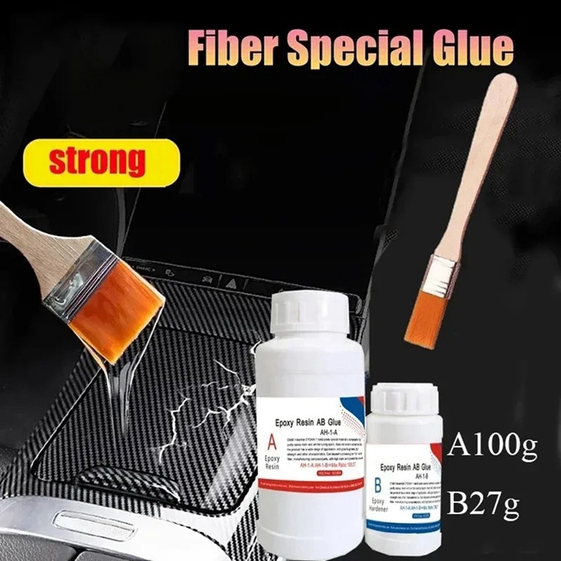Keo dán sửa chữa sợi Carbon bằng nhựa Epoxy AB Keo A300g-B81g